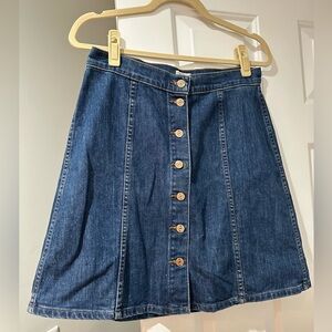J.Crew Denim Button Skirt!! So cute!!